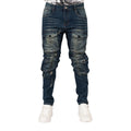 Men's Utility Cargo Denim Jeans - bamn.