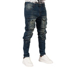 Men's Utility Cargo Denim Jeans - bamn.
