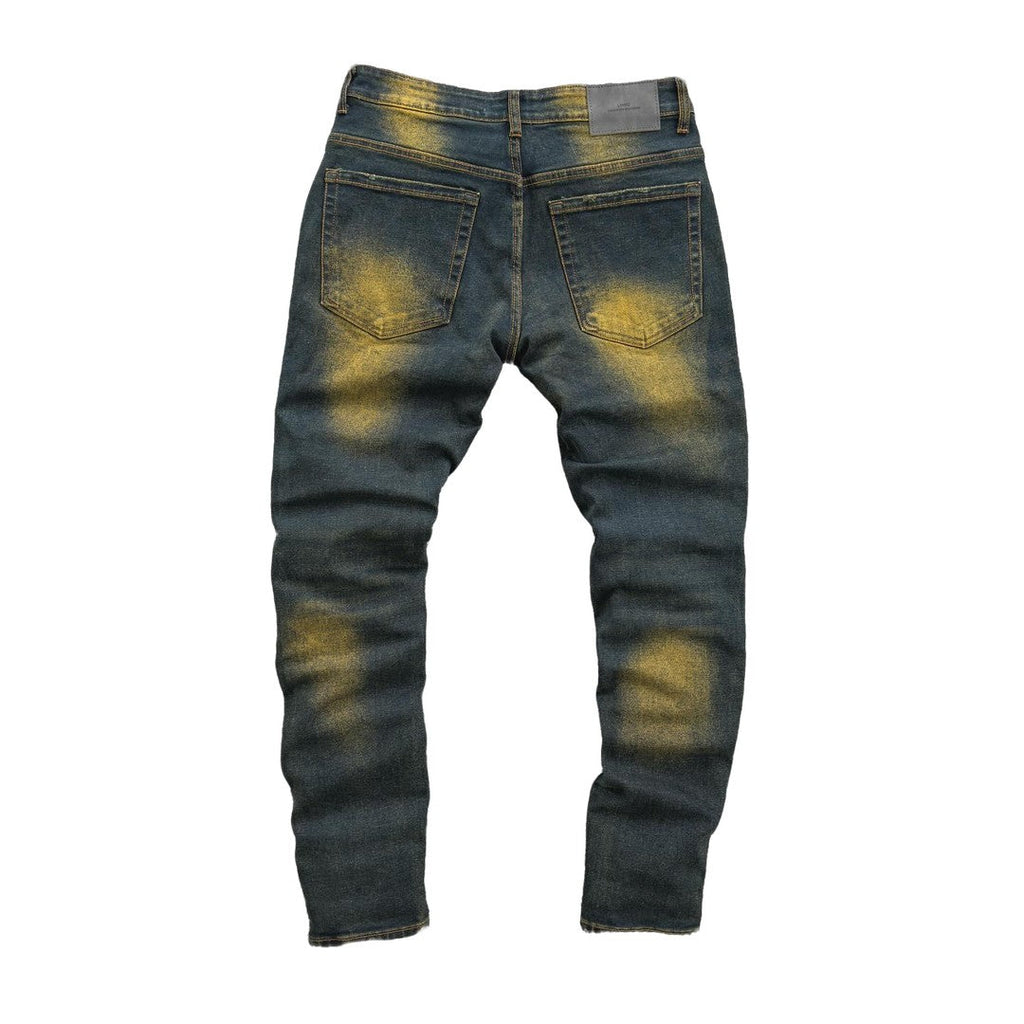 Men's Distressed Gradient Denim Jeans - bamn.