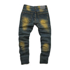Men's Distressed Gradient Denim Jeans - bamn.