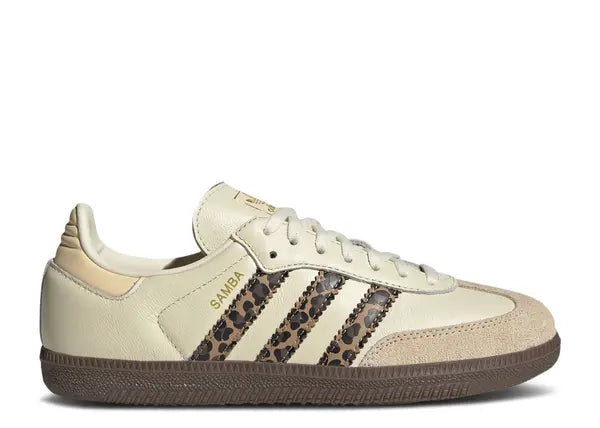Women's Adidas Samba OG "Leopard" Shoes - bamn.