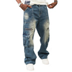 Vintage Baggy Cargo Denim Jeans - bamn.