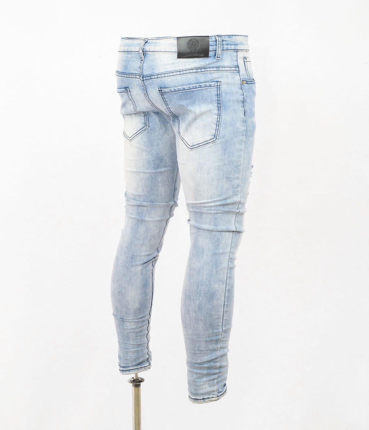 Men's Washed Ripped Jeans - bamn.