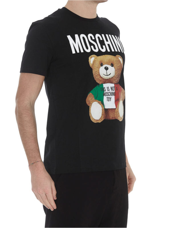 Moschino Italian Teddy Cotton T-shirt - bamn.