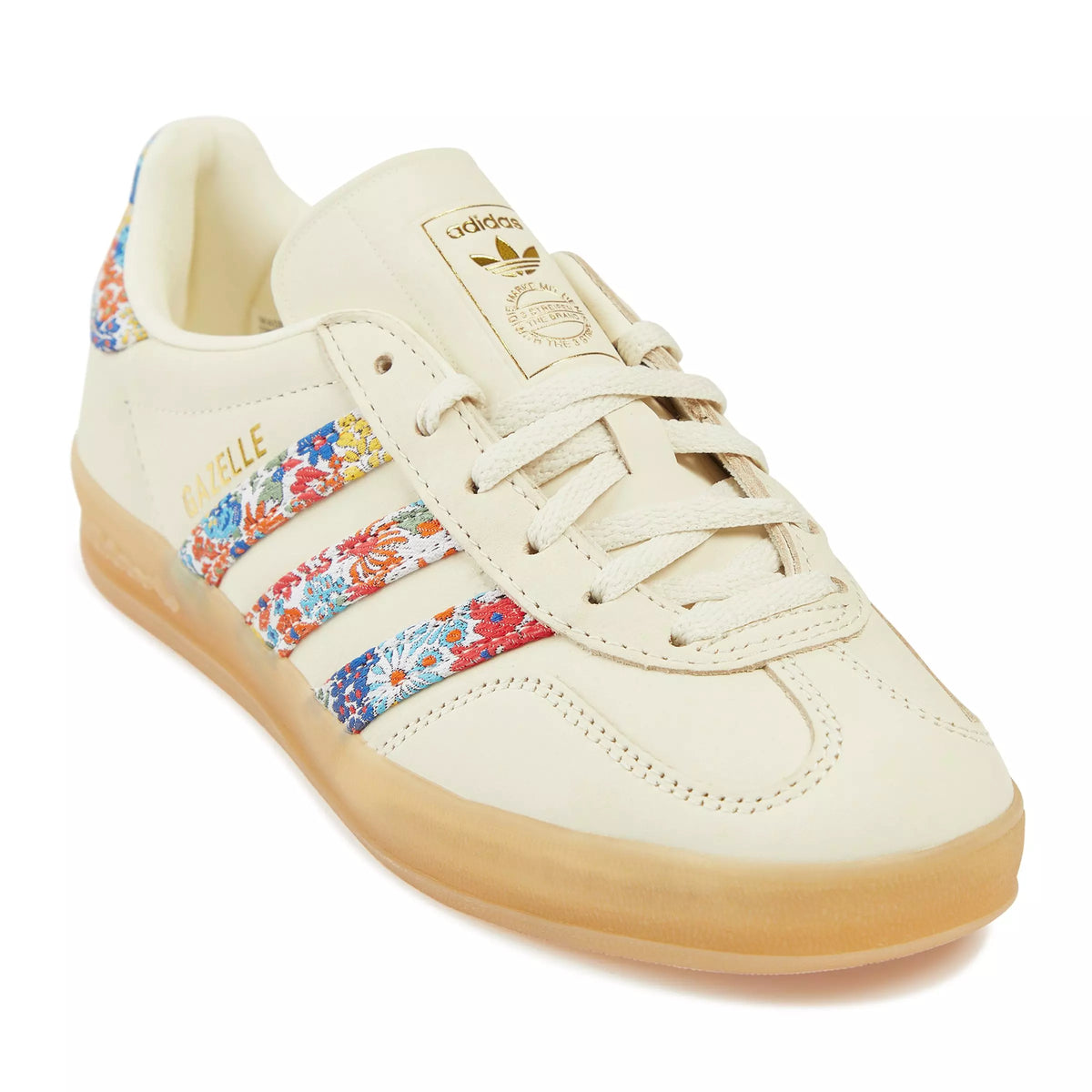 Adidas Cream Gazelle Indoor x Liberty London sneakers - bamn.